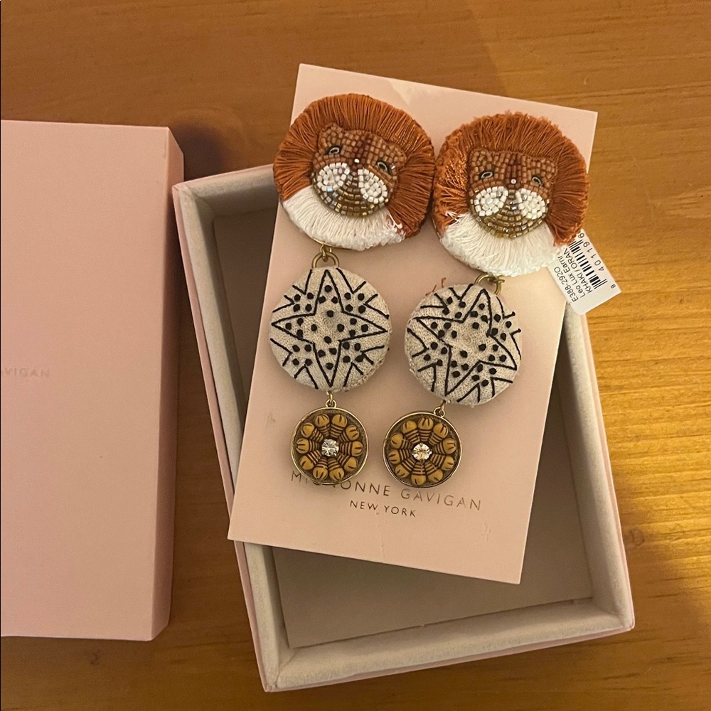 Mignonne Gavigan Leo Luxe Earrings NWT - MG Box included